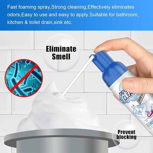 Powerful Drain Cleaner,Drain Cleaner Foam,Odor Eliminator,Foaming Drain Cleaner,Unclogs,Foam Sink Cleaner,Liquid Plumber Drain Cleaner,Clog Remover For Kitchen Drain,Sinks,Tubs (2 bottles)