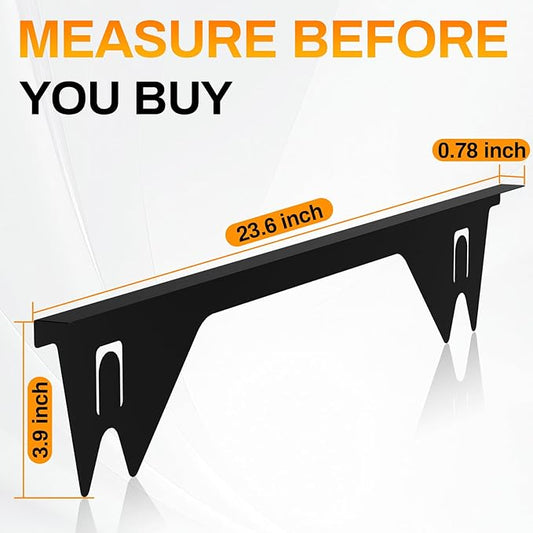Stove Gap Covers Stainless Steel -Length 23.4" Width 0.79",Stove Gap Filler, Oven Gap Filler, Oven Side Gap Filler, Range Trim Kit, Heat Resistant and Easy to Clean, Black(2PCS)