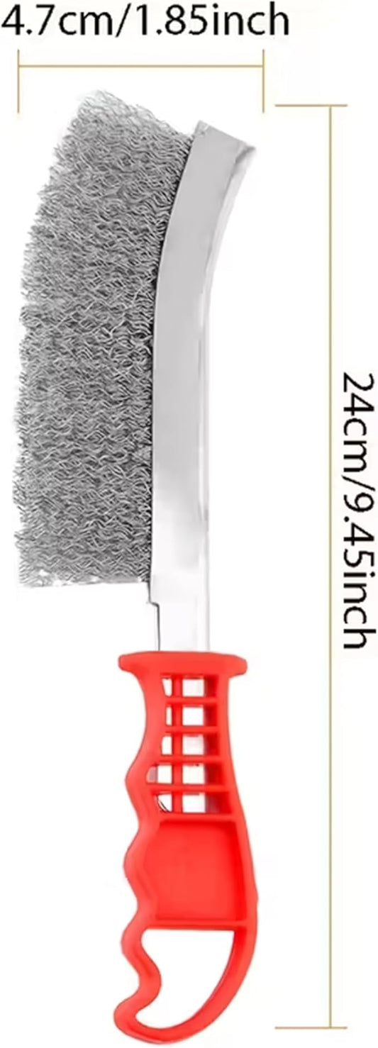 Heavy-Duty Oven, Grill & Fryer Cleaner Kit – 3 Bottles (32 fl oz Each) + Trigger Sprayer + 2 Steel Sponges + 2 Wire Brushes + 1 Big Wire Brush – Commercial Grade Grease Remover