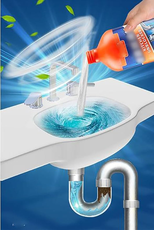 Pipe Cleaner, Kitchen Unblocker, Pipeline Dredging Agent, Foaming Lemon Drain Cleaner, Powerful Pipe Cleaning Agent,Drain Clog Remover Toilet Sink Clean (1PC)
