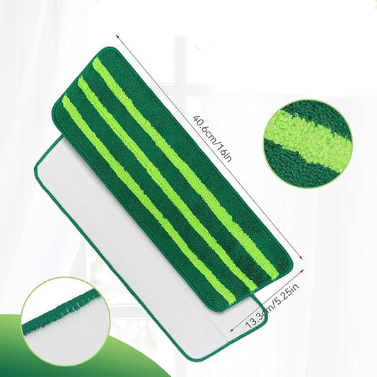 Mop Head Replacement for Libman Freedom Spray Mop - Washable Reusable Wet & Dry Cleaning - Microfiber Spray Mop Pads Refill for Multi-Surface Floor -4 Pack (Green)