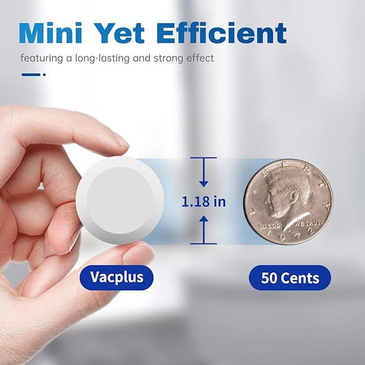 Vacplus Toilet Bowl Cleaner Tablets 50 PACK, Automatic Toilet Bowl Cleaners with Bleach for Deodorizing and Descaling, Bathroom Cleaner Against Tough Stains