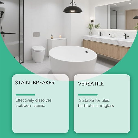 Bathroom Descaler Foam Cleaner, 2025 New Multipurpose Bathroom Foam Cleaner Stubborn Stains Cleaner, Bathrooms Descaler Cleaner Spray Easy Clean Foaming Toilet Bowl Cleaner