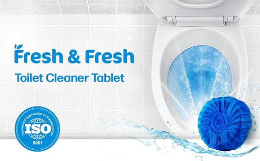 Disposable Toilet Bowl Cleaners(50 Tablets) Odor Eliminator, Fresh Scent, Multipurpose Residential and commercial Toilet Cleaners 2-3 week Lasting Toilet Bowl Cleaner