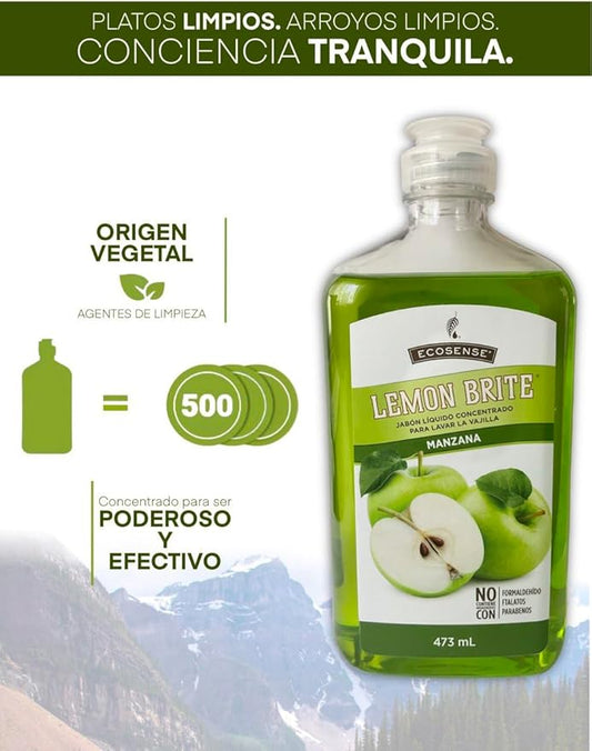 Melaleuca EcoSense Lemon Brite Dishwashing Liquid 16oz — Apple Scented