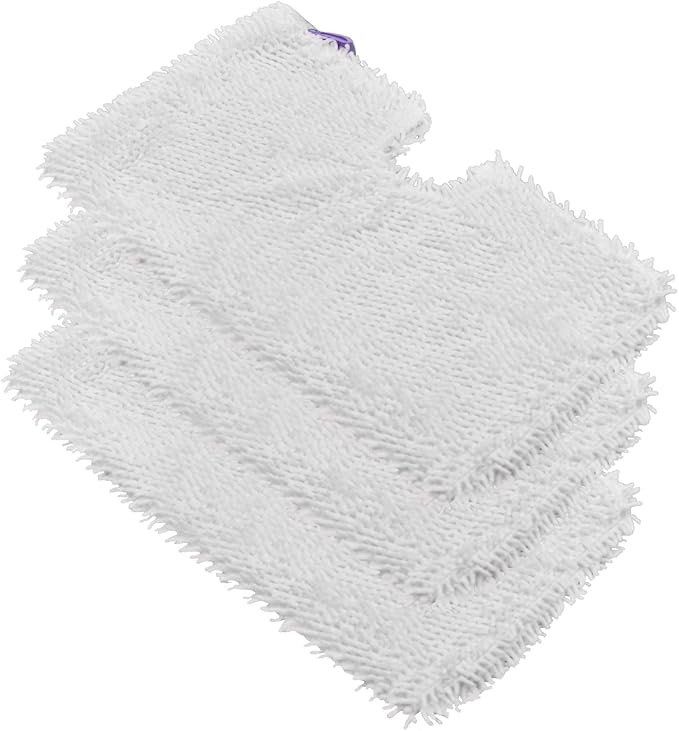3 Pack Microfiber Steam Mop Replacement Pads for Shark Steam Mop S3500 Series S3501 S3601 S3550 S3901 SE450 S3801CO S3601D S2901 S2902 Steam Pocket Mop Pads for Floor Cleaning Reusable Shark Mop Pads