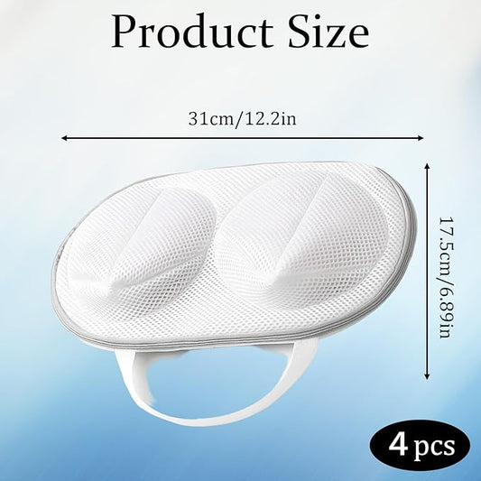 4 Pack Bra Washing Bags,Delicate Lingerie Protector for Washing Machine, Mesh Laundry Bags for Bras,Be Suitable For Socks, Underwear, Gentle Wash And Durable Fabric