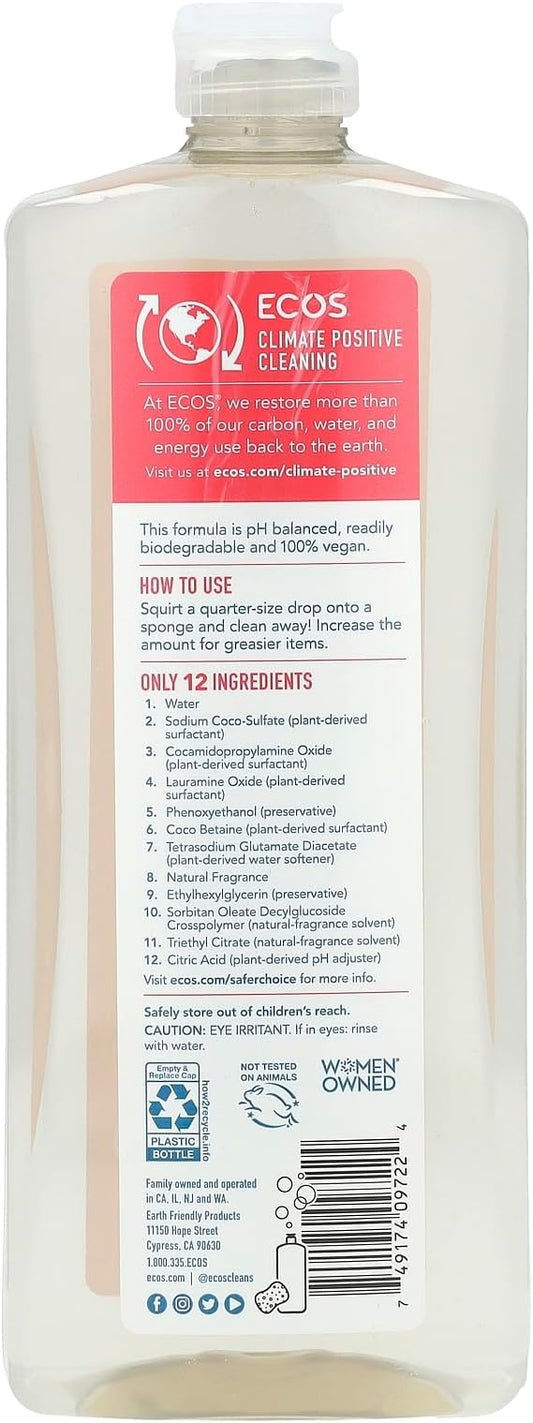 Ecos, Dishmate Liquid Grapefruit, 25 Fl Oz