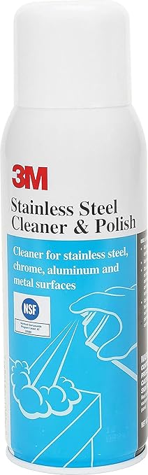 3M Stainless Steel Cleaner And Polish, Lime Scent, 10 Oz Aerosol Spray