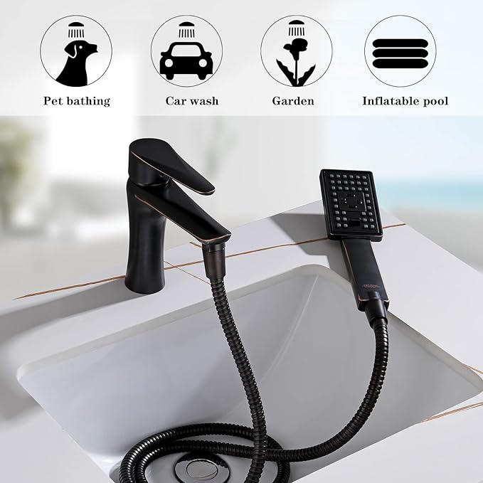 BRIGHT SHOWERS Shower Hose For Hand Held Shower Heads, 59 Inches Cord Stainless Steel Hand Shower Hose, Ultra-Flexible Replacement Part with Brass Insert, Oil Rubbed Bronze