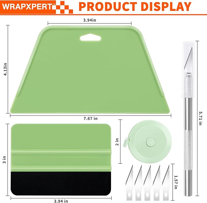 WRAPXPERT Wallpaper Tools, Wallpaper Kit Smoothing Tools for Peel and Stick, Wallpaper Installation Kits for Wallpaper Hanging, Contact Paper, Bathroom, Vinyl Backsplash Tile, Window Film Applying