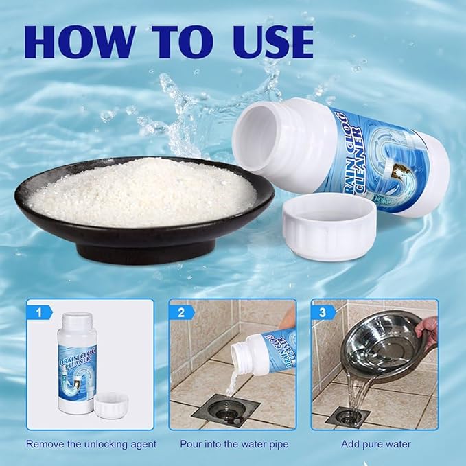2 Pack Sink & Drain Cleaner – Upgraded Heavy-Duty Pipe Unclogging Tool for Kitchen, Bathroom and Sewer Pipes