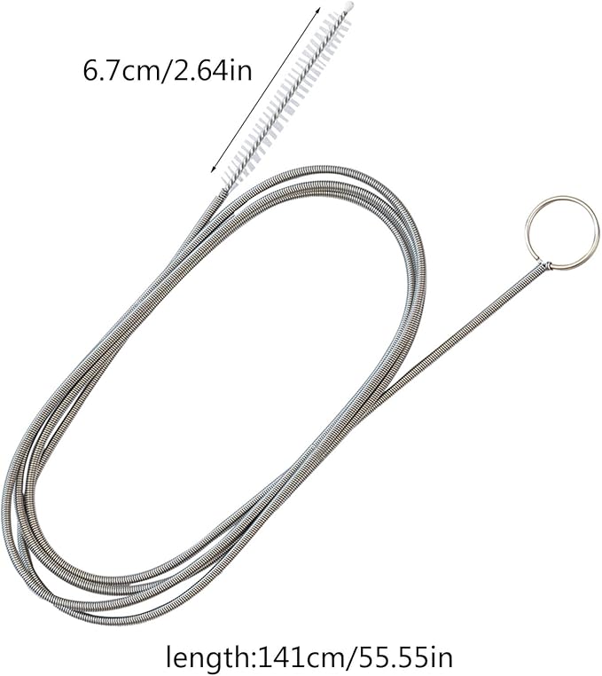 Refrigerator Unclog Convenient 150cm Refrigerator Hole Cleaner Brush Flexible Soft Fridge Dredges Pipe Brushes Scrub Cleaner Tool