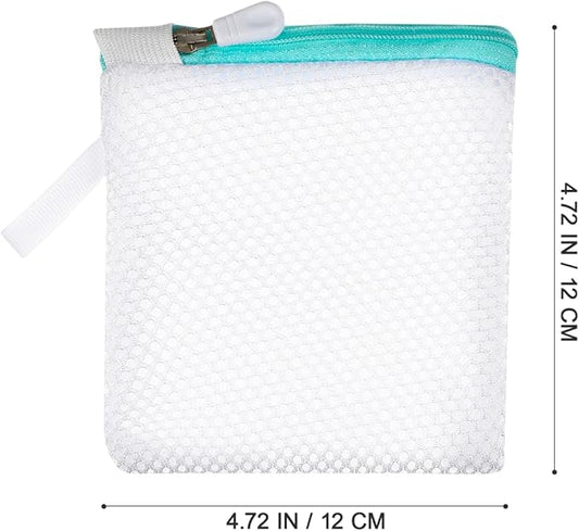 Cabilock 8 Pack Mini Mesh Laundry Bags for Delicates, 4.7" Small Washing Bag with Premium Zipper, Fine Mesh Wash Holders for Lingerie, Socks, Underwear, Jewelry, Reusable Travel Laundry Organizer