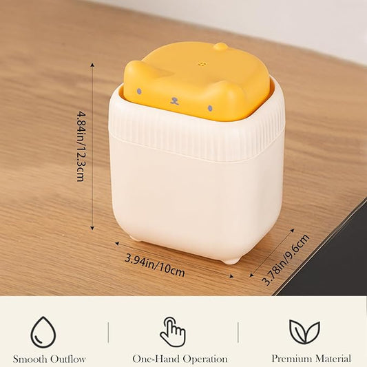 Cat-Shaped Dish Soap Dispenser - Liquid Soap Pump Dispenser for Kitchen Countertop, Ideal for Dishwashing Liquid (Yellow)
