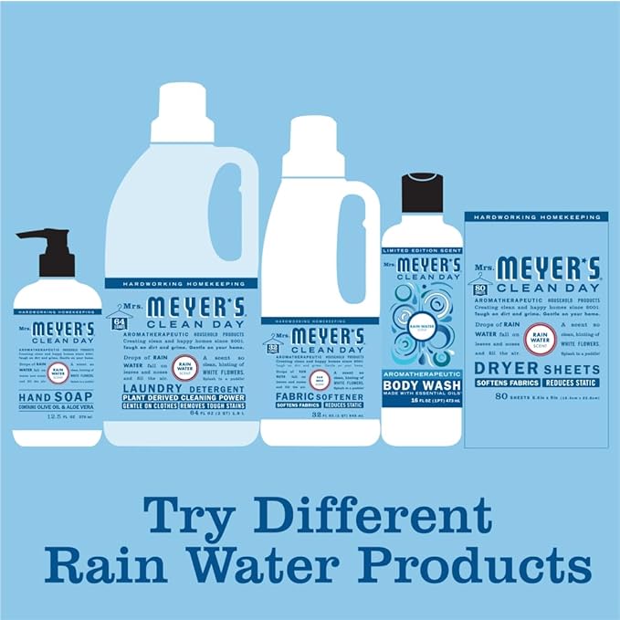 Mrs. MEYER'S CLEAN DAY All-Purpose Cleaner Spray,Rain Water,16 fl. oz,(Pack of 6)
