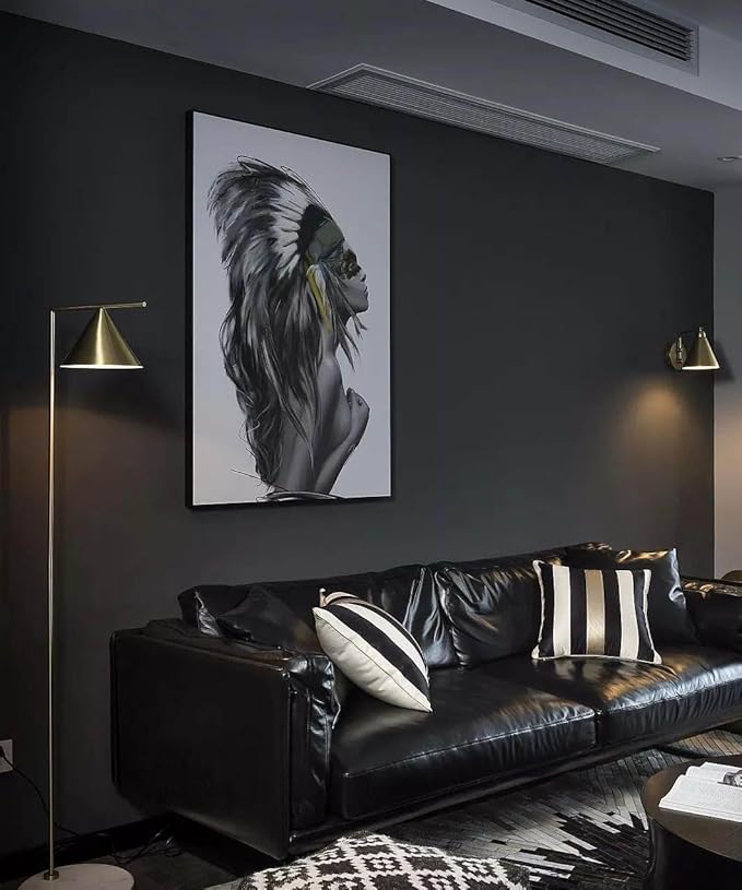 Black Peel and Stick Wallpaper Black Contact Paper Decorative Self-Adhesive Wallpaper Waterproof Removable Contact Paper for Wall Covering Furniture Cabinet Countertop Vinyl Roll 78.7"x17.7"