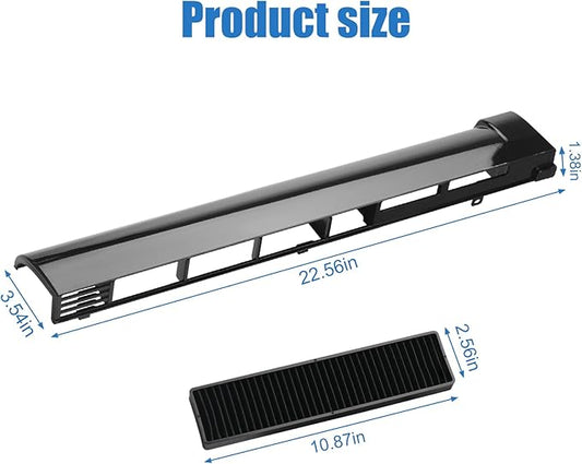 MDX61912701 Microwave Vent Grille Replacement Compatible with LG Microwave Parts,Replaces Microwave Vent kit Parts AP5202555, 2119394, AH3535252, EA3535252, Come with 2pc Microwave Filter 5230W1A003A