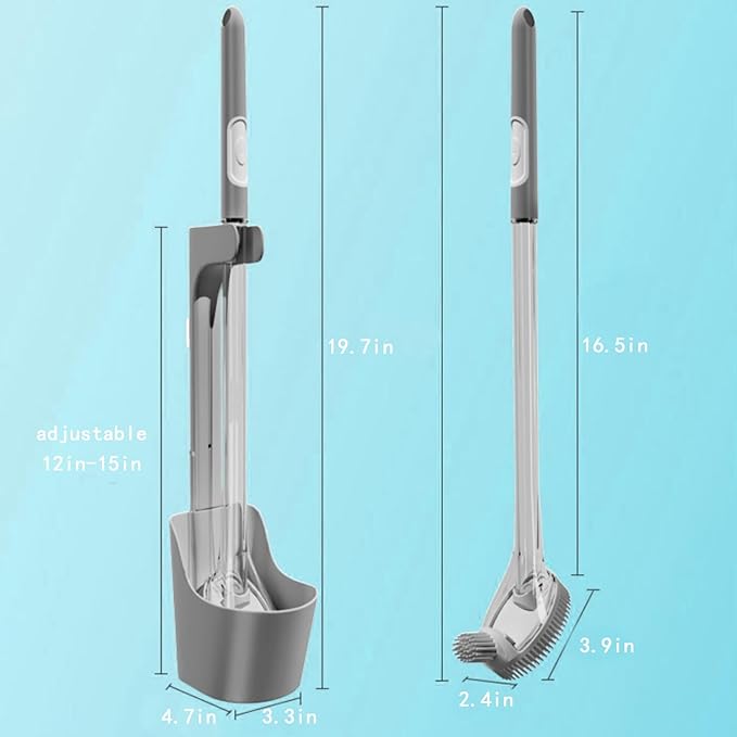 Silicone Toilet Bowl Brush and Holder Set, Bathroom Toilet Bowl Cleaner Brush, refillable Toilet Brush with soap Dispenser