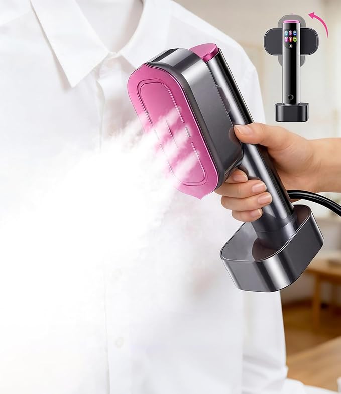 Travel steamer for Clothes,Portable Handheld Clothing Steamer,mini steam iron,190ml Big Capacity, 1200W, Strong Power, Fabric Quick Wrinkle Remover for Home, Office, Travel
