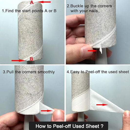 BAILALIBO Lint Rollers for Pet Hair Extra Sticky, 660 Sheets Mega Value Set with 3 Handles 6 Refills, Lint Remover for Clothes, Furniture, Dog, Cat, Carpet