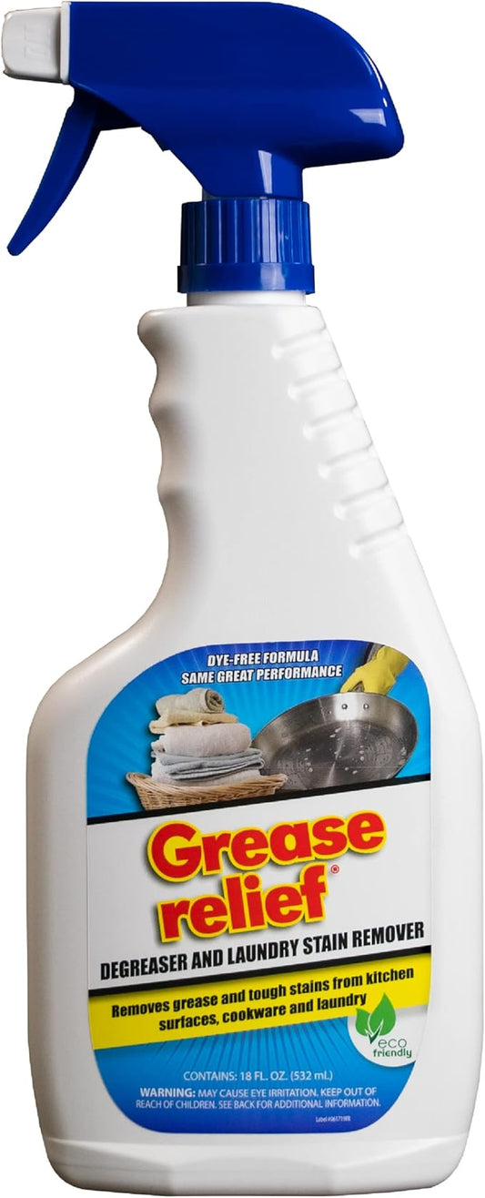 Degreaser and Laundry Stain Remover - Heavy Duty Kitchen Cleaner Spray/All Purpose Degreaser for Stove Top, Oven, Grill, Car, Soil & Cloth Stains (2 Pack) (524919)