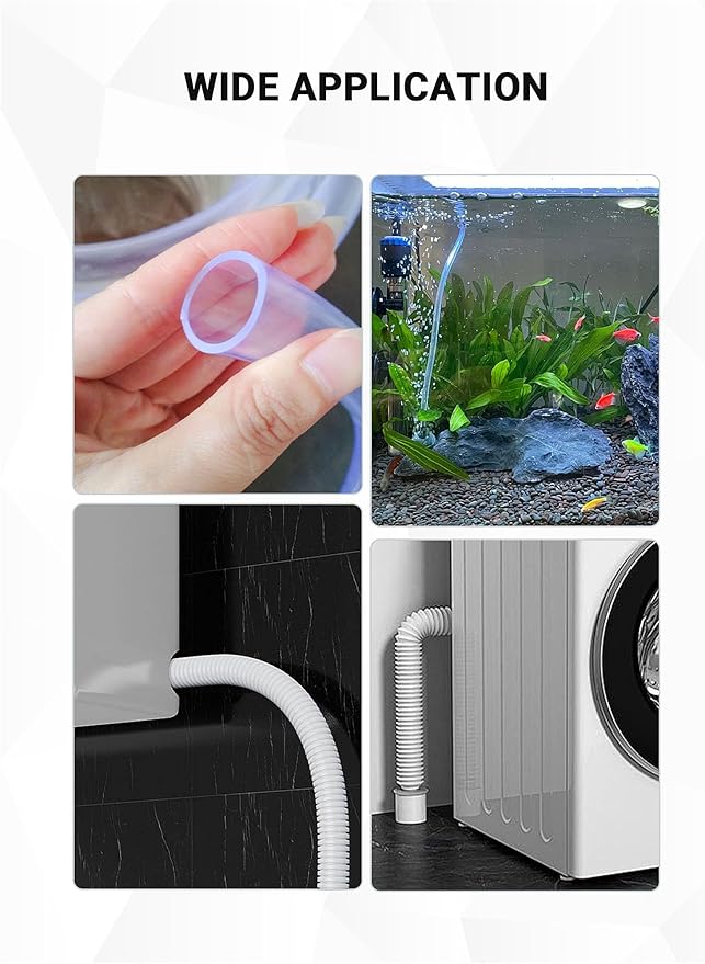 Flexible Long Drain Brush Tool with Large Double Elastic Nylon Ends, Stainless Steel Tube Cleaner Brush for Kitchen, Sink, Drain Pipe, and Long Pipe Cleaning, 2 Straw Cleaning Brushes