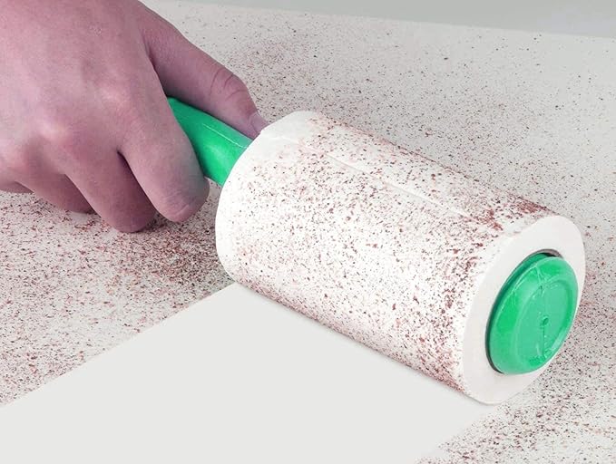 DecorRack Lint Roller with 2 Refills, Pet Hair Remover, 180 Extra Sticky Sheets, Lint Roller Brush, Dog & Cat Hair Removal, Lint, Dust from Clothes, Furniture and More