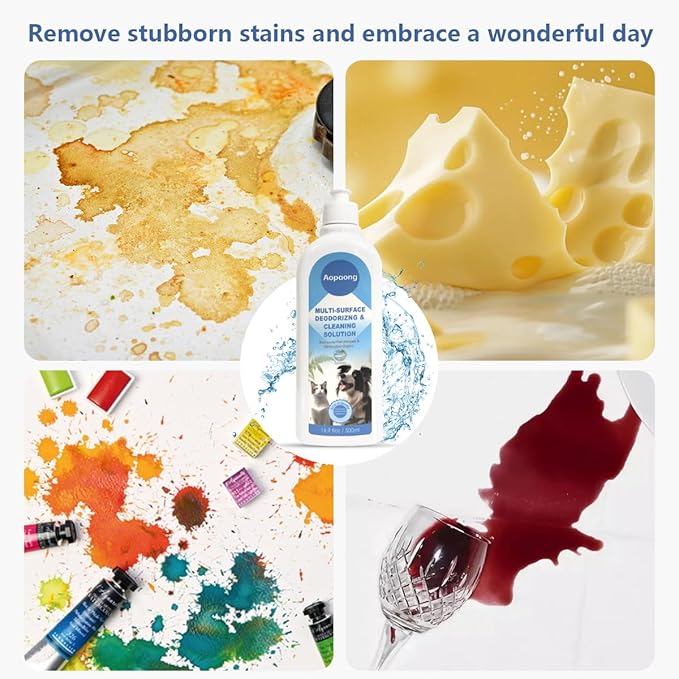 Multi-Surface Floor Cleaning Solution Ocean Scent, Household Floor Cleaner Care for All Robot Vacuums with Mopping and Cordless Wet/Dry Vacuums (16.9Fl Oz/500ML)
