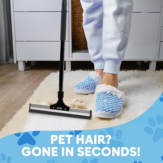 Carpet Rake for Pet Hair Removal – Carpet Scraper – Dog & Cat - Pet Hair Broom for Rugs, Furniture – Adjustable Rug Broom for Pet by Okköbi