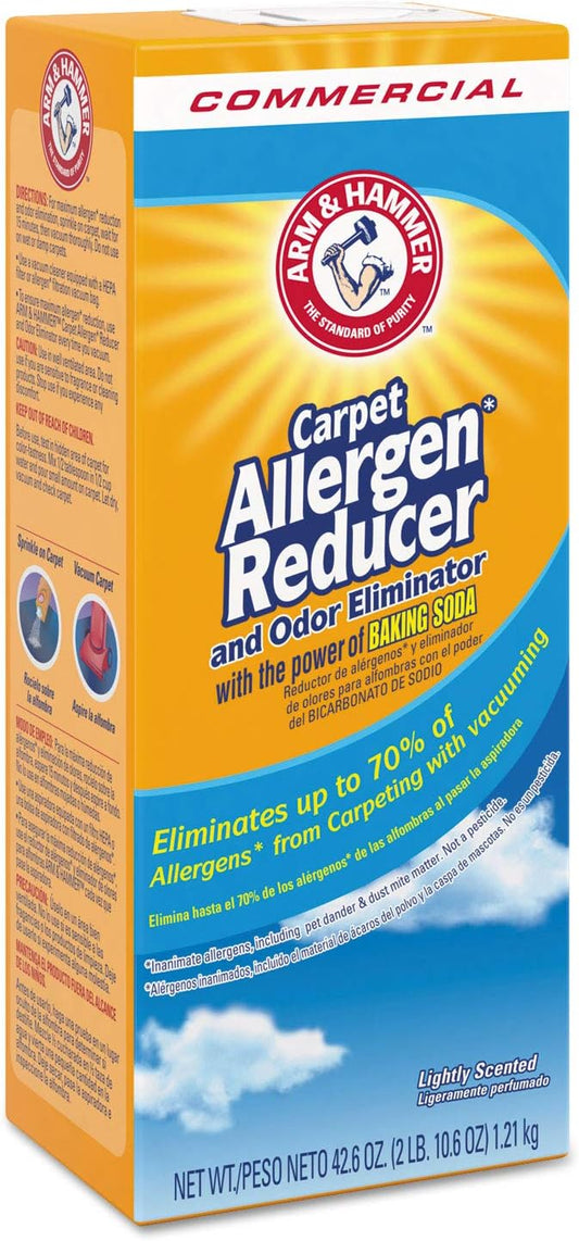 Arm & Hammer 3320084113 Carpet & Room Allergen Reducer & Odor Eliminator, 42.6oz Shaker Box