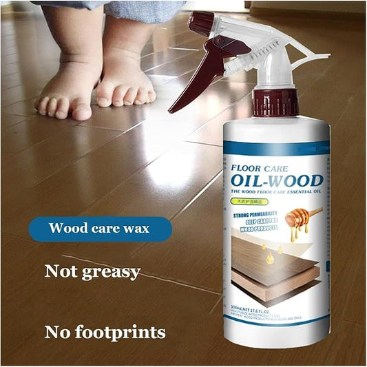 500ml Floor Polish And Restorer For Good Daily Clean Floor Care Solid Wood Waxing Oil Essential Oil Care To Prevent Scratches(1pcs)