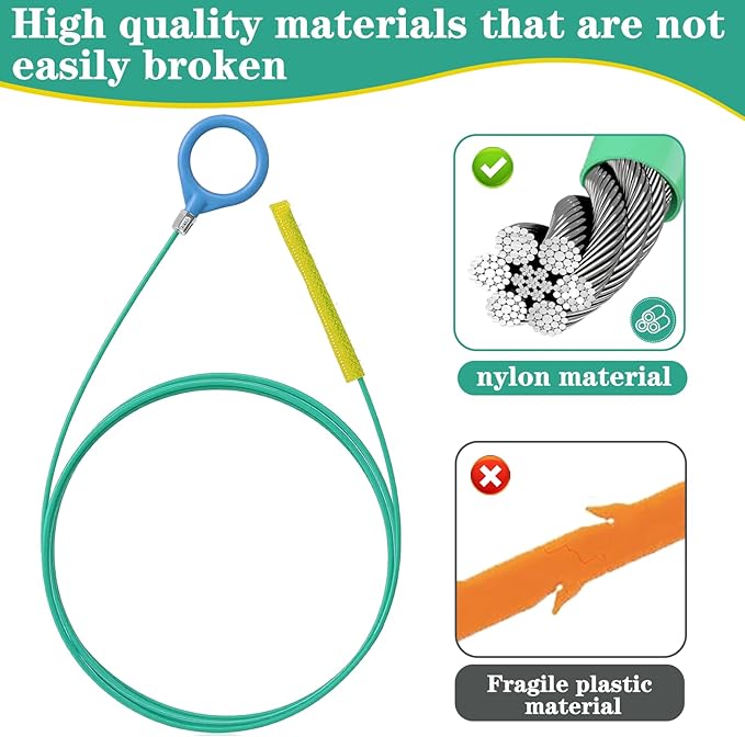 6 Pack 35.5 Inch Drain Snake Hair Clog Remover,Anti-Break Nylon-Coated Plumbing Snake & Sink Declogger for Bathroom,Kitchen Sink,Shower