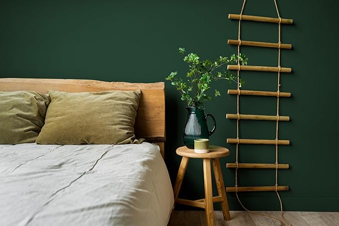 HeloHo 118"X15.7" Solid Green Wallpaper Matte Textured Peel and Stick Wallpaper Self Adhesive Removable Wall Paper Waterproof Contact Paper for Living Room Bedroom Decor