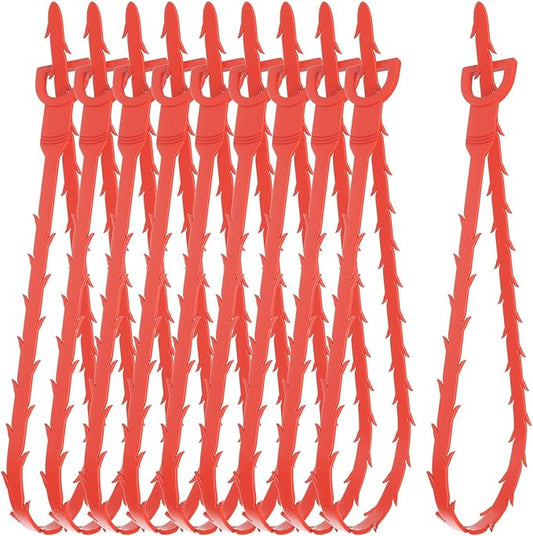 10pcs Drain Cleaner Spiral, 25 in Ergonomic Handle Pipe Cleaning Screws Sticks, Effective for Manual Removal of Hair and Deposits in Bathroom Kitchen For Bath Tub, Toilet, Kitchen Sink, Sewer