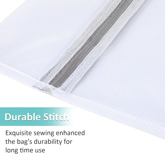GOGOODA Mesh Laundry Bags for Delicates Durable Protective Wash Bags Travel Storage Bags for Intimates Lingerie,5PCS(2M,2L,1 Bra Bags)