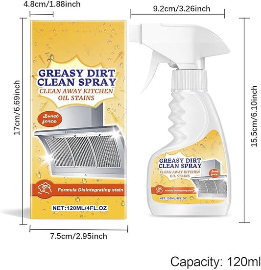 Cleaning Spray - 120ml Stain Remover | Efficient Multi Purpose Foam Cleaner | Kitchen Degreaser Cleaners Spray For Ovens Cabinet Pots Appliances Household Bathroom Microwave Doors Hoods Glass