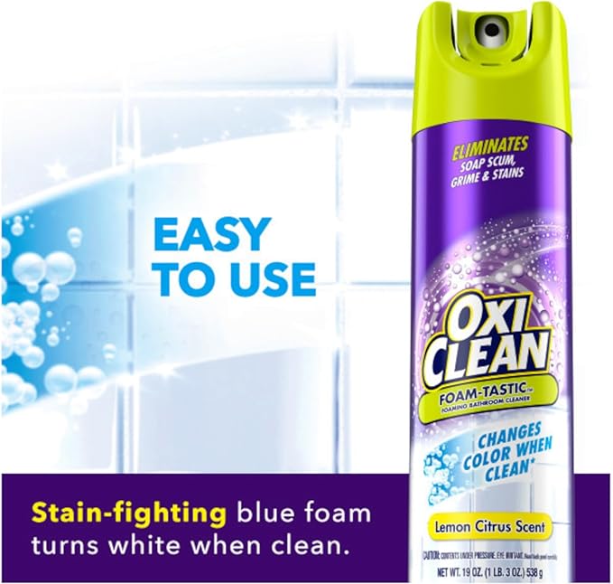 Kaboom Foam-Tastic with OxiClean Citrus Scent 19 Ounce (Pack of 1)