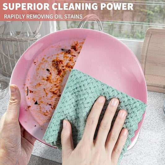 MAVGV Microfiber Cleaning Cloths, Pack of 60, Highly Absorbent Cleaning Supplies, Lint Free Cloths for Multiple-use, Powerful Dust Removal Cleaning Rags for House, Kitchen, Car Care 25 x 25 cm