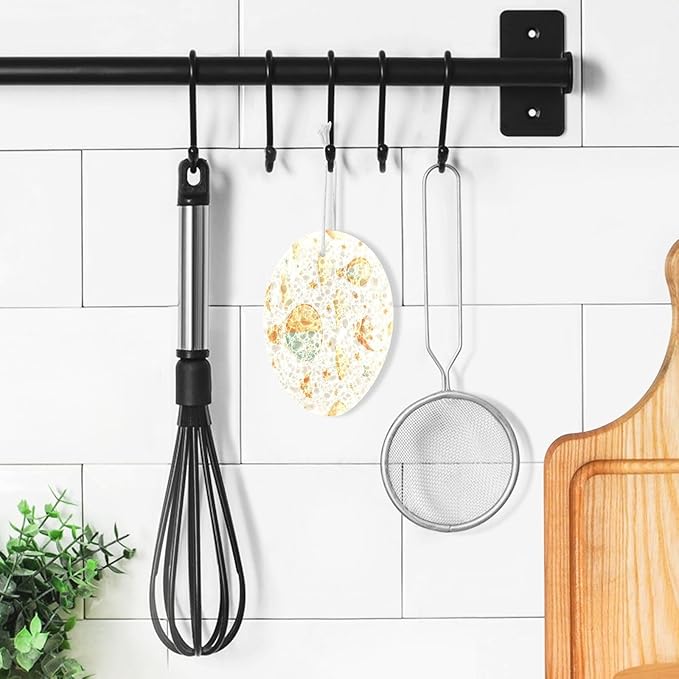 Hot Air Balloons Kitchen Scrub Sponges, Pop-up Kitchen Cleaning Sponges Reusable Dish Washing Sponges for Bathroom Household Cleaning 3 Pack - Non Scratch Scrubber