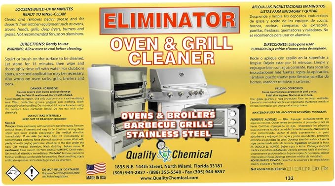 Quality Chemical Oven & Grill Cleaner & Pressure Sprayer