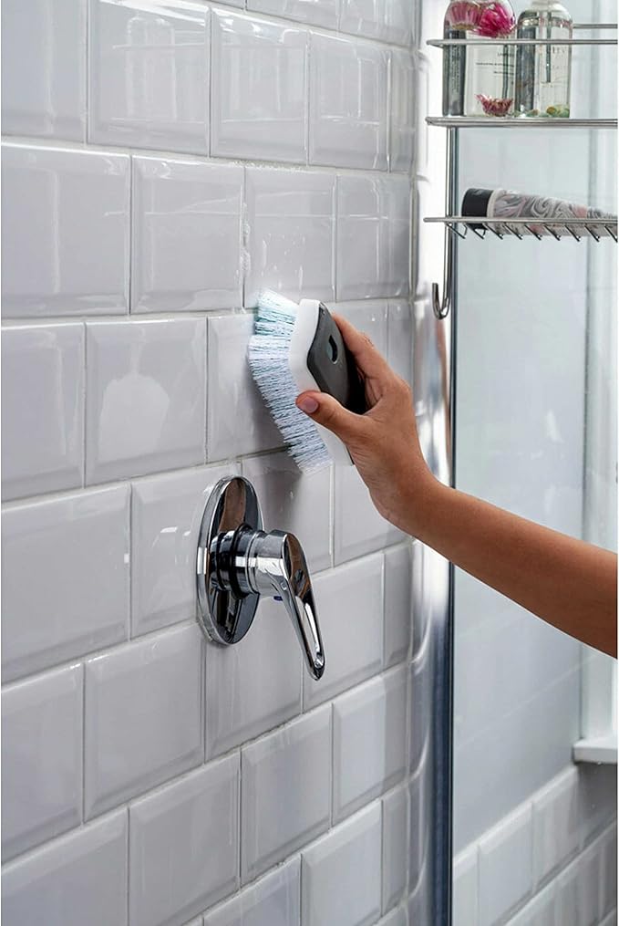 Scotch-Brite Deep Clean Brush, for Tile Floors and Walls, Shower Doors, Tubs, and More (Pack of 2)