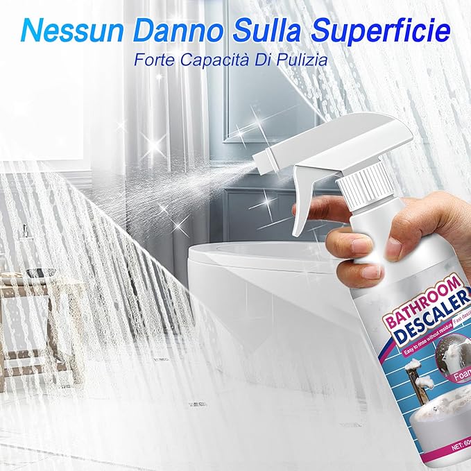 Bathroom Descaler Cleaner, 2026 New Multipurpose Stubborn Stains Cleaner, Bathroom Descaler Cleaners, Bathrooms Cleaning Foam Spray for Kitchen Bath Sink Glass (3)