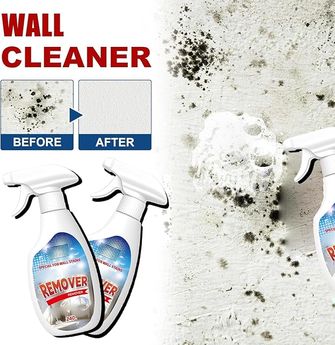 Highly Effective Removal Spray, Wall Cleaner Spray, Multi-Surface Cleaning Solution, Dirt, Dust And Stain Remover, Long-Term Protection, for Bathrooms, Kitchens, Tile, Fabric, Wood (1pcs)