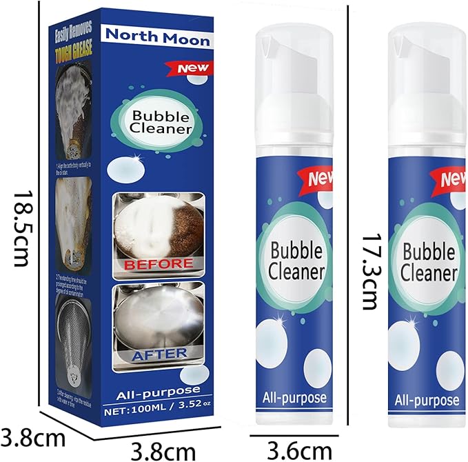 Foaming Heavy Oil Stain Cleaner,Best Multi Purpose Degreasing Foam, Stubborn Grease & Grime Remover Spray