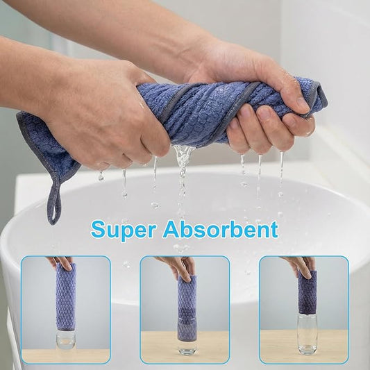 Microfiber Cleaning Cloth,10 Pack Cleaning Towels for Dish Drying Washing, 12"X12" Soft Absorbent, Streak-Free, Lint-Free, Reusable Microfiber Cloth Rags for Car, House, Kitchen(Assorted Color)