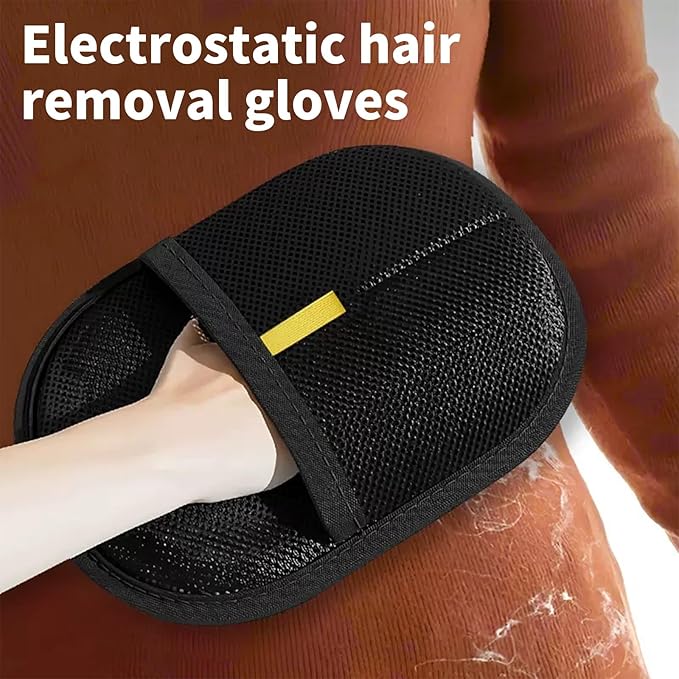 pet Hair Removal Gloves,electrostatic pet Hair Remover Glove,The Magic Brush pet Hair Remover Washable Reusable Cat & Dog Hair Remover for Couch, Furniture, Carpet,Clothing,Car Seats(1PCS)