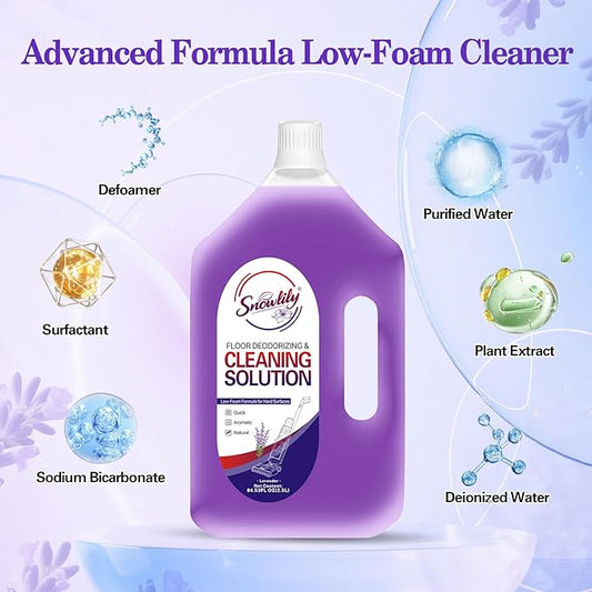 84.53 FL OZ/ 2.5 L Lavender Scent Floor Cleaning Solution Compatible with Tineco,No Residue & Long-lasting Fragrance, Floor Cleaner Refill for All Robot Vacuums & Cordless Floor Washers/Mop Vacuums