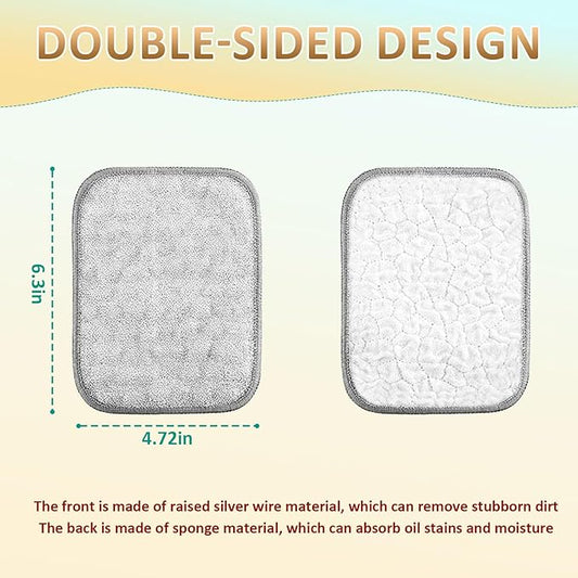 2025 New Multipurpose Wire Dishwashing Rags for Wet and Dry, Reusable Metal Scrubbing Pads Sponge Cloths, Non-Scratch Wire Dishcloth for Cleaning Kitchen Dishes, Sinks (10 Pcs)