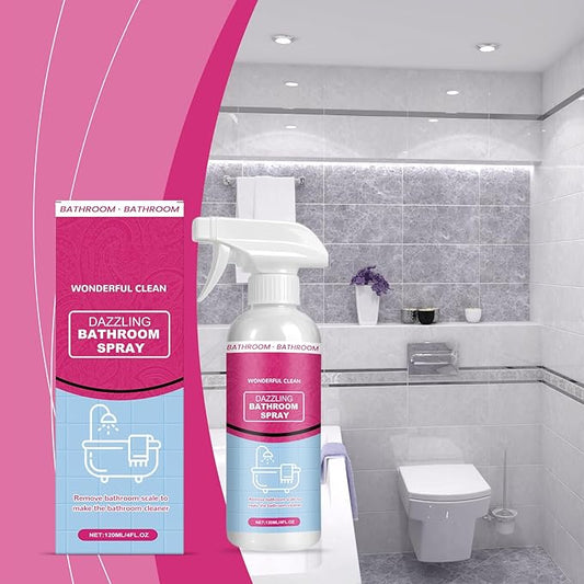 Powerful Bathroom Cleaner Spray, Hard Water Stain Remover & Descaler Foam for Shower, Tile, Glass, Scrubbing Bubbles Formula, All-Purpose Bathroom Cleaning Supplies